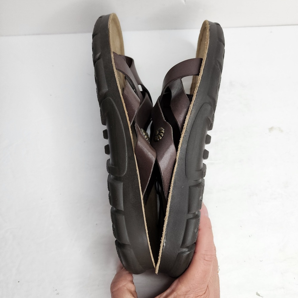Cliffs by White Mountain Banksy Sandals Womens 9 Brown Strappy Slide Comfort - Picture 7 of 8
